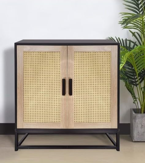 NBHY High Quality Rattan Weaved Furniture Side Console Table Storage Cabinet Dresser