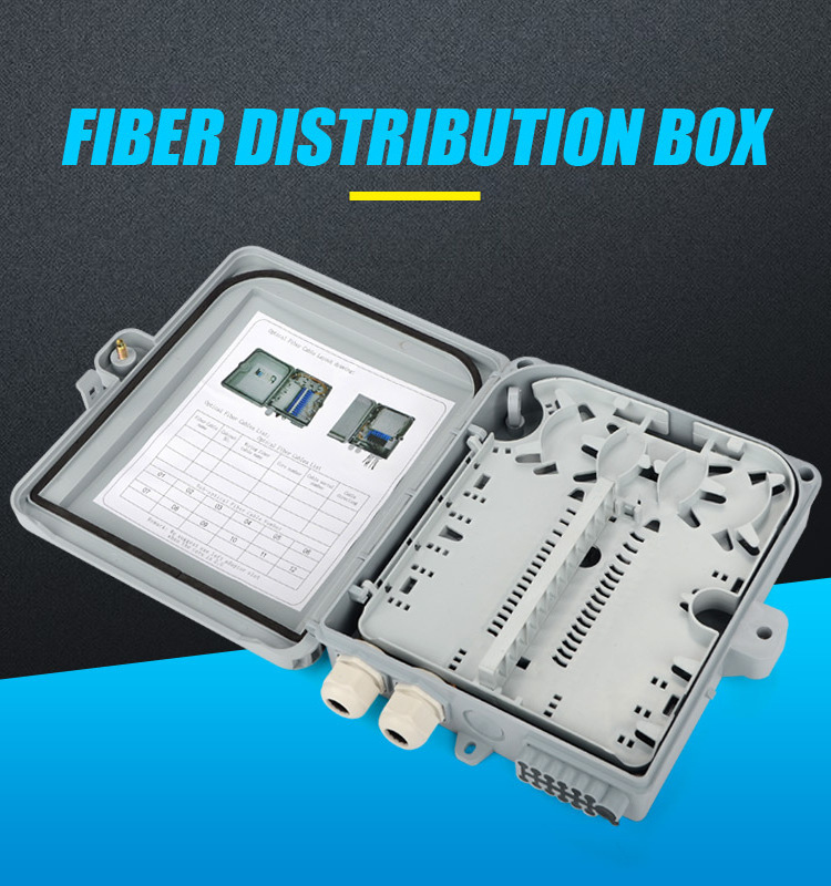 8 12 16 24 32 48 Core Fiber Optic Equipment Splitter Box FTTH Fiber Optic Distribution Box