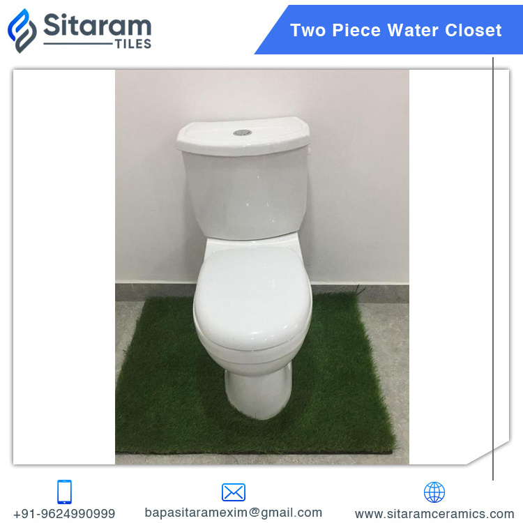 S-Trap and P-Trap Ceramic Material Two Piece Water Closet Toilet from Indian Supplier Direct from Factory