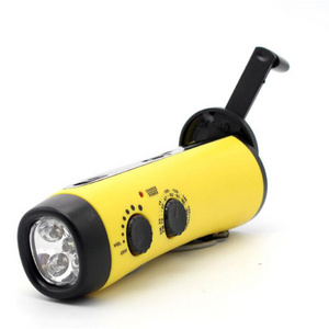 Outdoor multifunction Portable Manual Crank Generator Emergency Powerbank AM/FM radio LED flash light