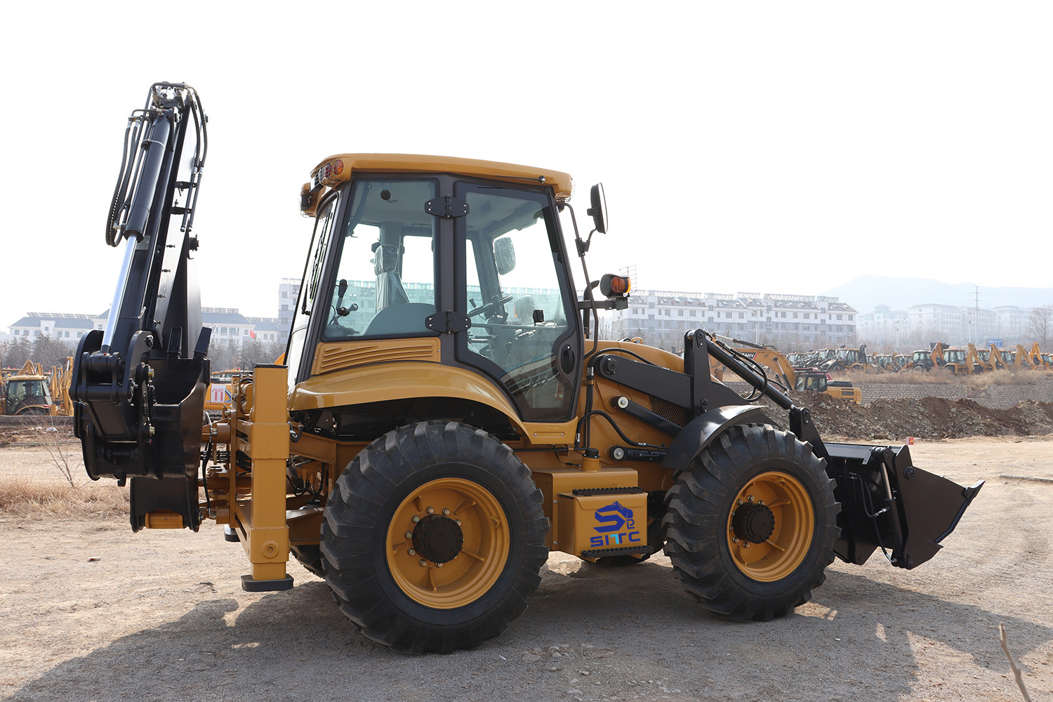 Backhoe Loader China Small Wheel Mini 4x4 Tractor Excavator Digger Backhoe Loader For Sale