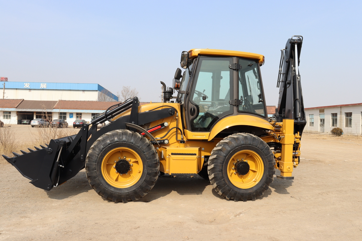 Chinese made 4x4 backhoe loader SITC333D excavator backhoe 10ton wheel loader for sale