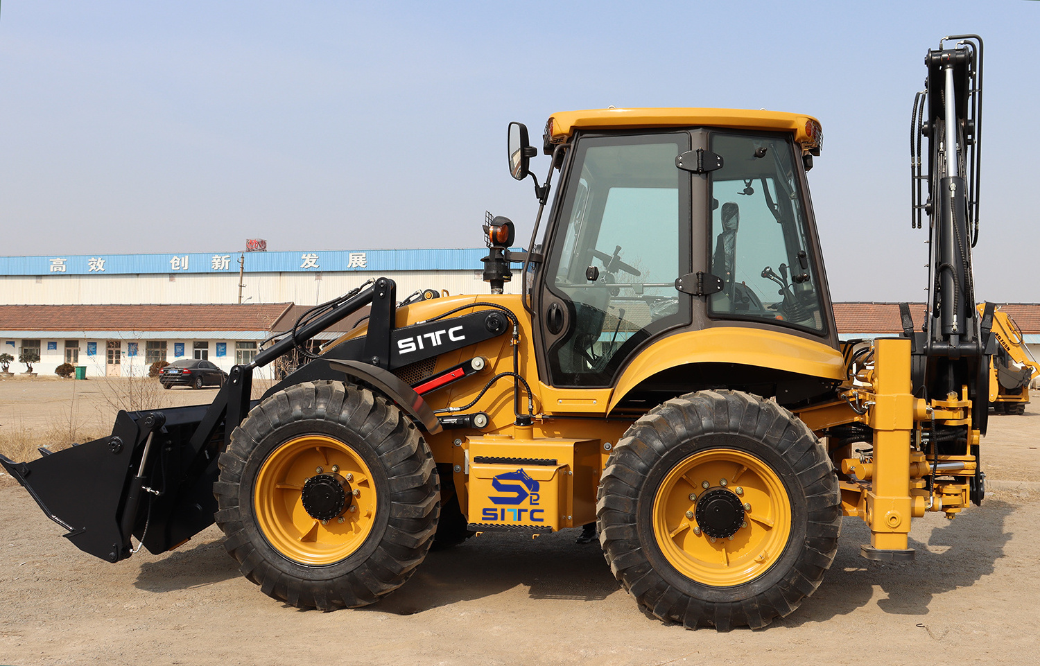 Chinese made 4x4 backhoe loader SITC333D excavator backhoe 10ton wheel loader for sale