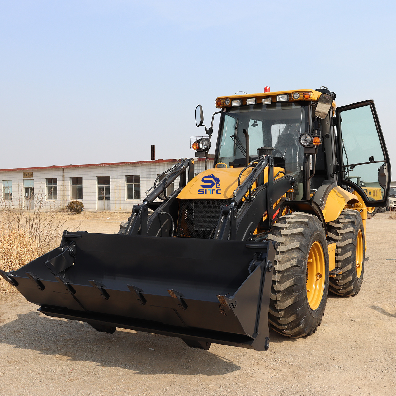 Chinese made 4x4 backhoe loader SITC333D excavator backhoe 10ton wheel loader for sale