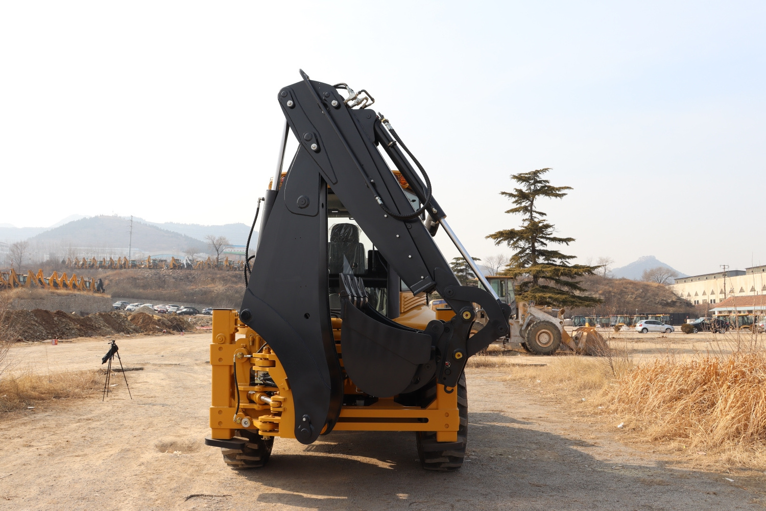 high quality wheel excavator compact tractor with mini backhoe loader with cheap price