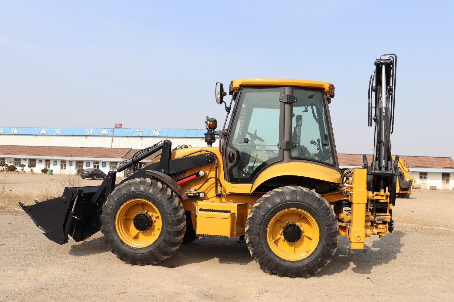 high quality wheel excavator compact tractor with mini backhoe loader with cheap price