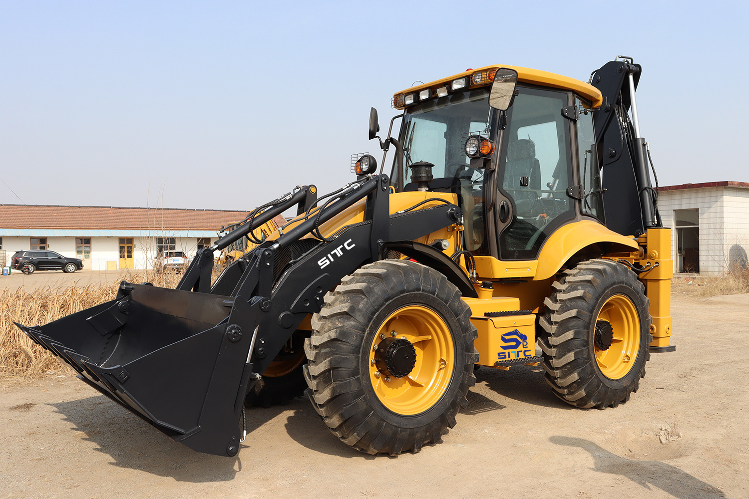 Backhoe Loader China Small Wheel Mini 4x4 Tractor Excavator Digger Backhoe Loader For Sale