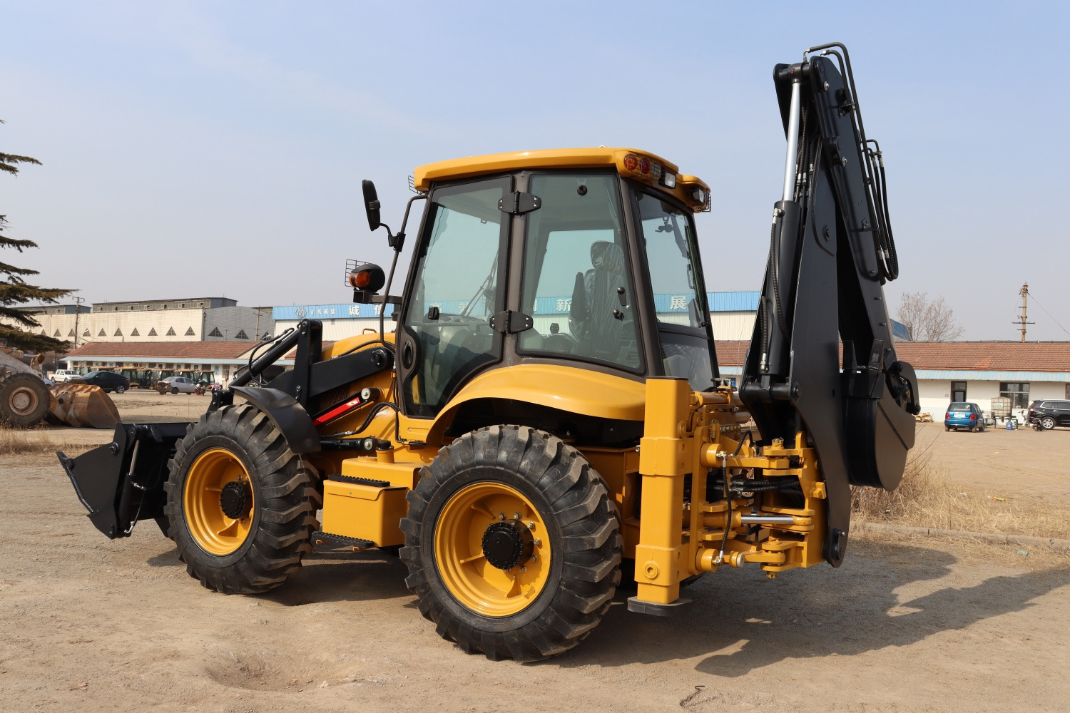 high quality wheel excavator compact tractor with mini backhoe loader with cheap price