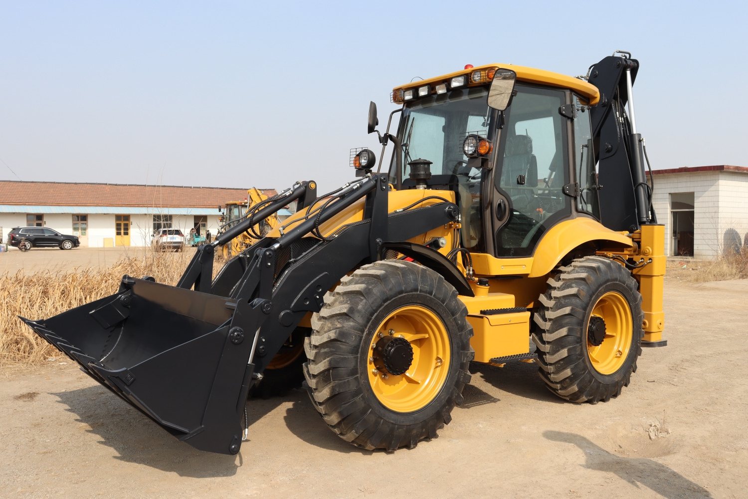 Chinese made 4x4 backhoe loader SITC333D excavator backhoe 10ton wheel loader for sale