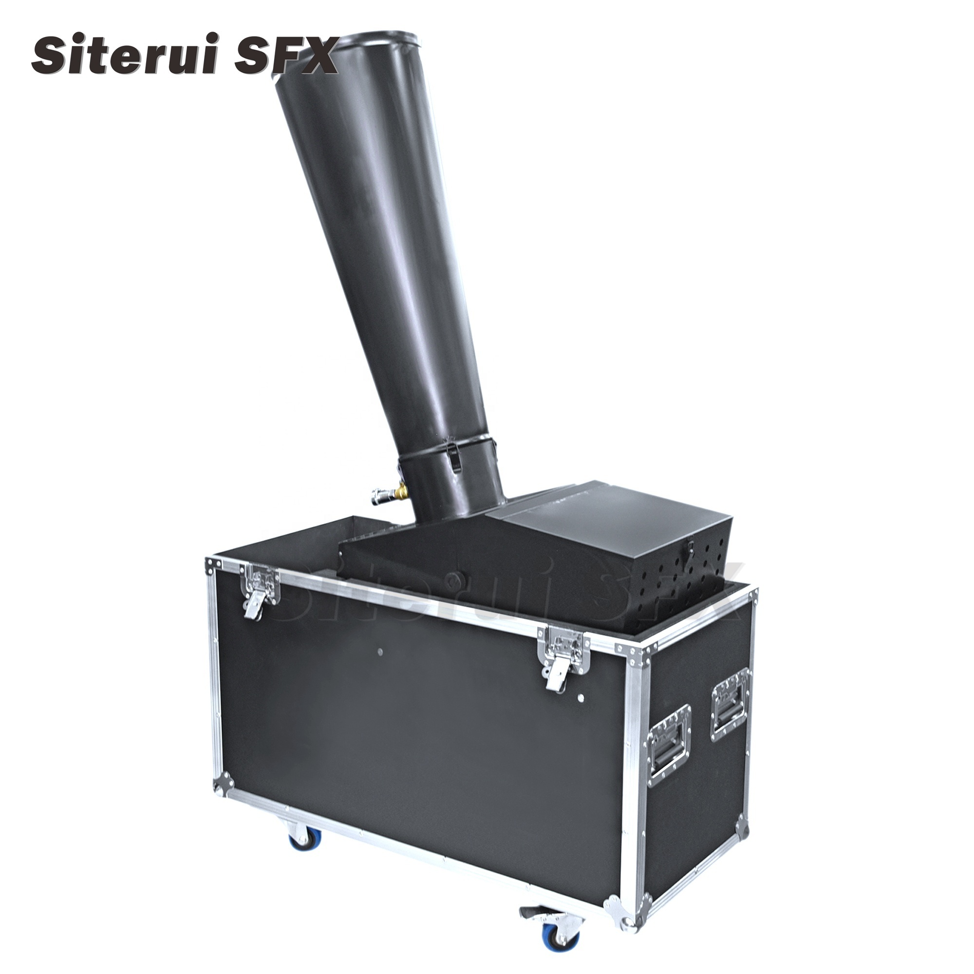 SITERUI SFX strong large Pneumatic rainbow machine Spray height 15m co2 confetti cannon with flight case for wedding