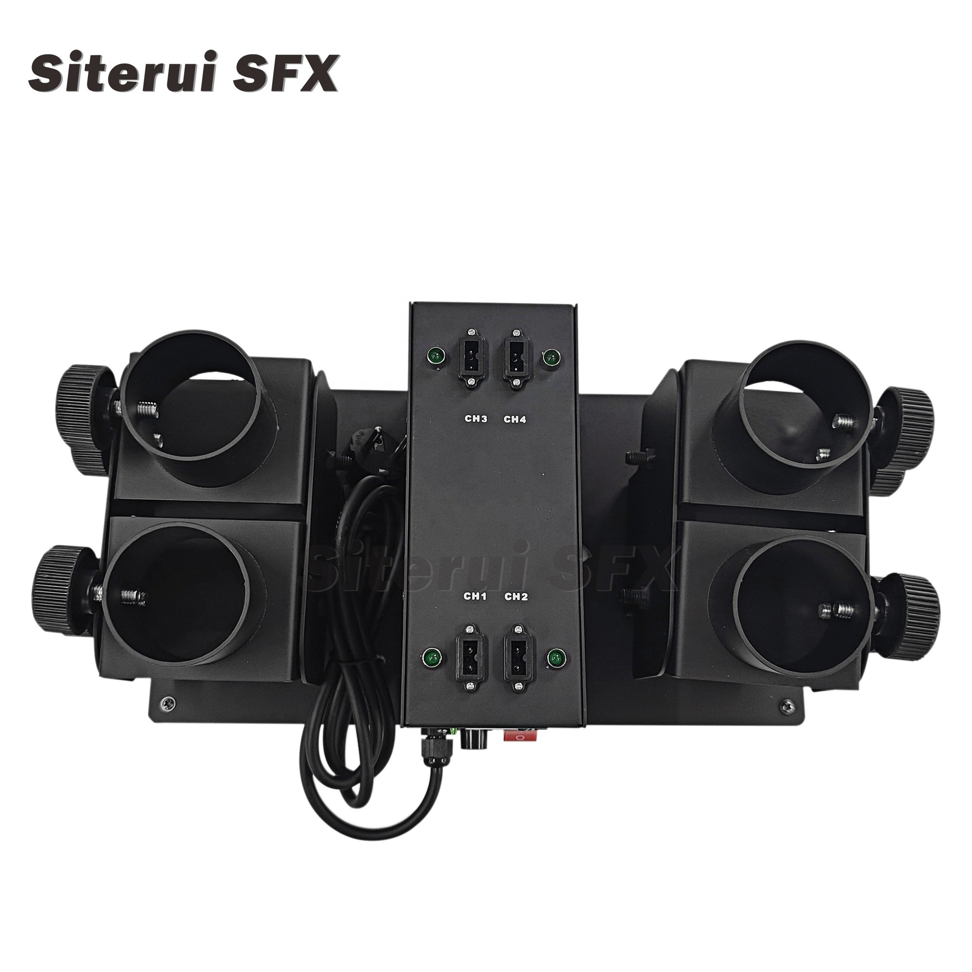 SITERUI SFX 100W Electric Fan Confetti Machine Cannon Launcher Blower 100W Stage Effect Co2 Confetti Machine Blower Cannon For P