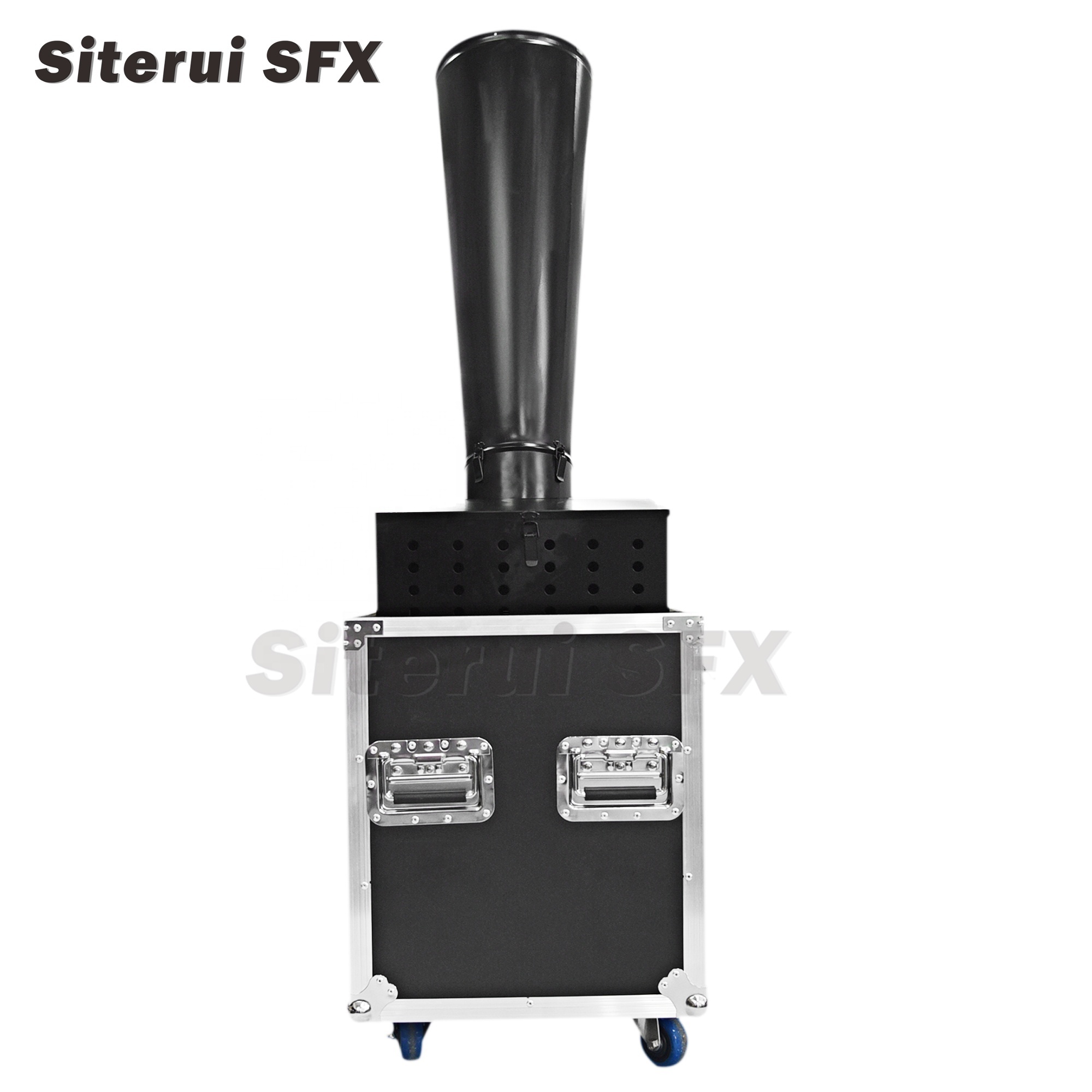 SITERUI SFX strong large Pneumatic rainbow machine Spray height 15m co2 confetti cannon with flight case for wedding