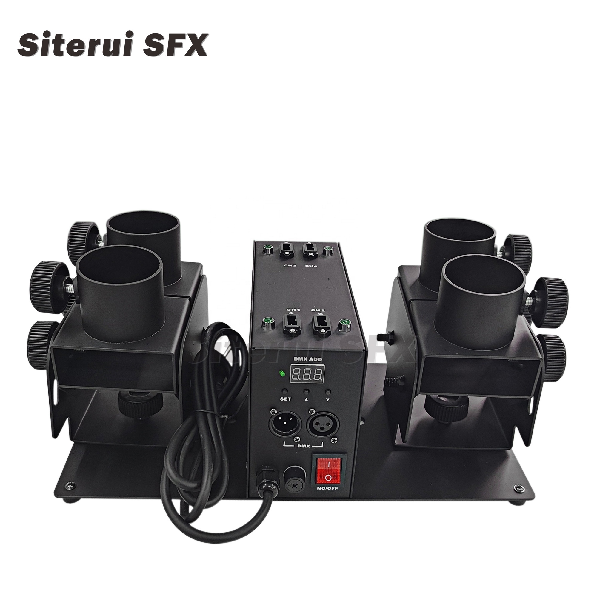 SITERUI SFX 100W Electric Fan Confetti Machine Cannon Launcher Blower 100W Stage Effect Co2 Confetti Machine Blower Cannon For P