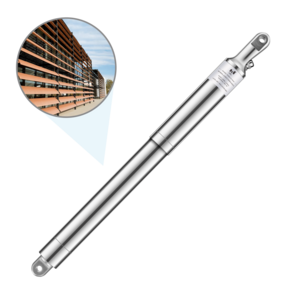 Electric weather protection linear actuators for opening and closing louver roof system