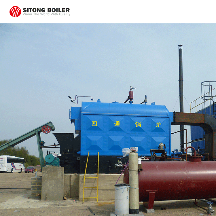 Solid Fuel Olive Husk Pellets Biomass coal-fired Fired Hot Water Boiler 1000 kw 6000kw for Greenhouse Heating System