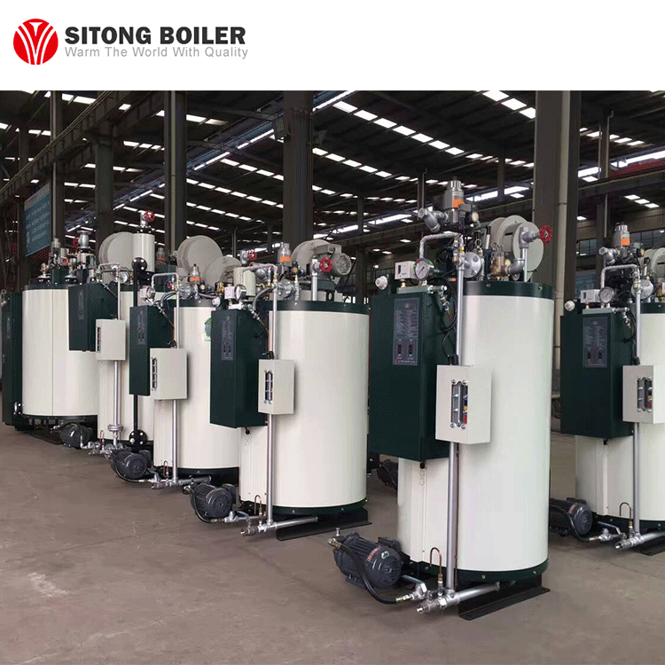 Vertical Water Tube Once - Through Oil Gas Diesel Steam Boiler for Laundry Use 200kg 2ton 3ton