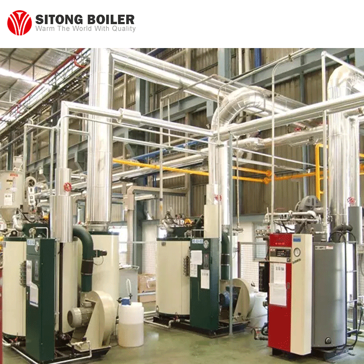 Vertical Water Tube Once - Through Oil Gas Diesel Steam Boiler for Laundry Use 200kg 2ton 3ton