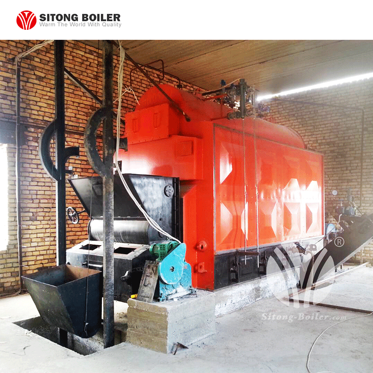 Solid Fuel Olive Husk Pellets Biomass coal-fired Fired Hot Water Boiler 1000 kw 6000kw for Greenhouse Heating System