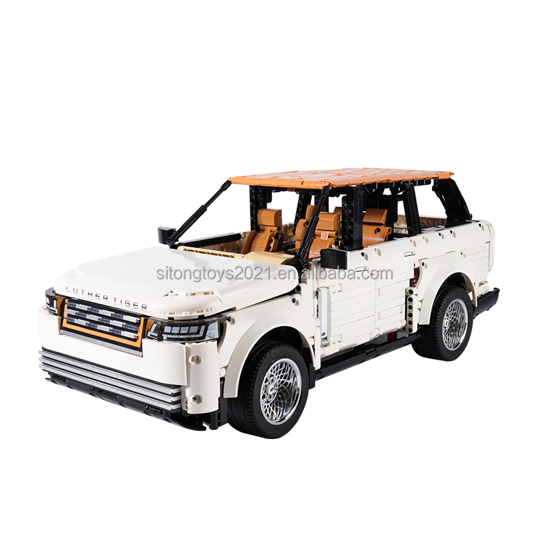 1:8 Land Rover Range Rover 3180PCS Speed Super Racing Car Bricks Kit Toys Kids DIY Building Blocks Car