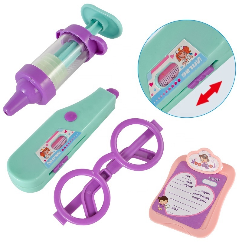 for Toys Kids House Plastic Hospital Toy Kid Doctors Gift Sets Bag Table Pretend Play Doctor Set