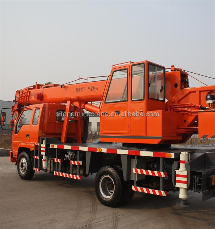 10 Ton Heavy Duty Truck Mobile Telescopic Stick Boom Lifting Crane