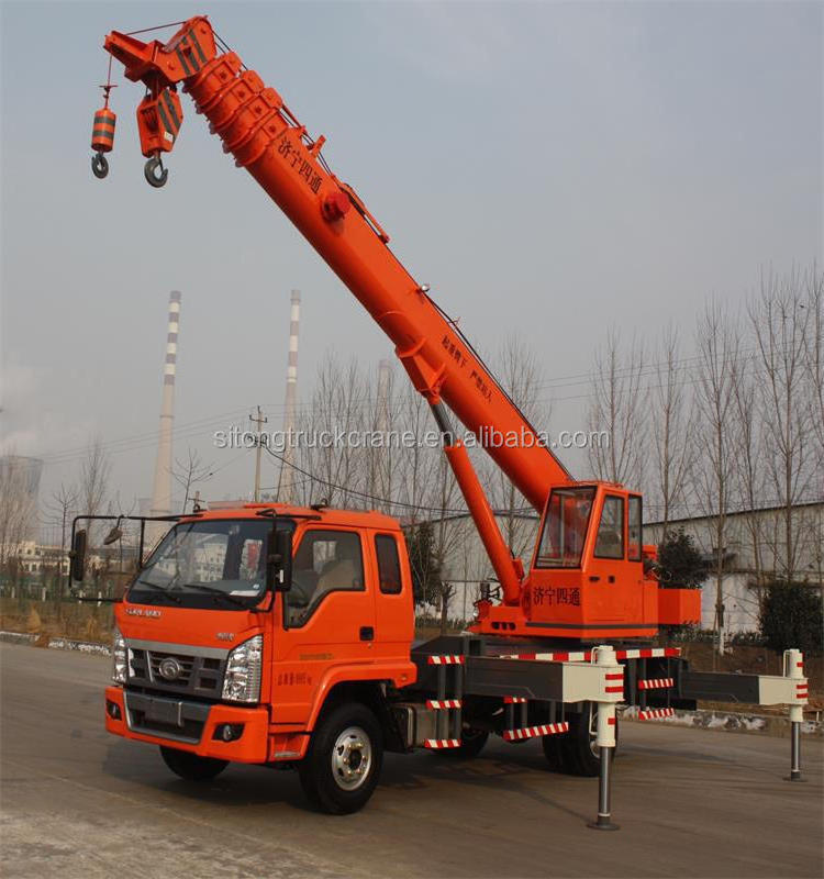 10 Ton Heavy Duty Truck Mobile Telescopic Stick Boom Lifting Crane