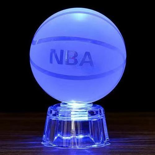 Creative and practical diy photos customized crystal football basketball model ornaments graduation gifts