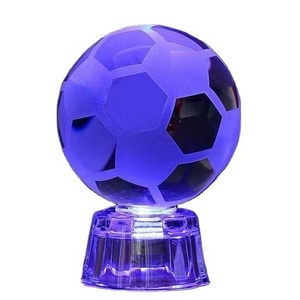 Creative and practical diy photos customized crystal football basketball model ornaments graduation gifts