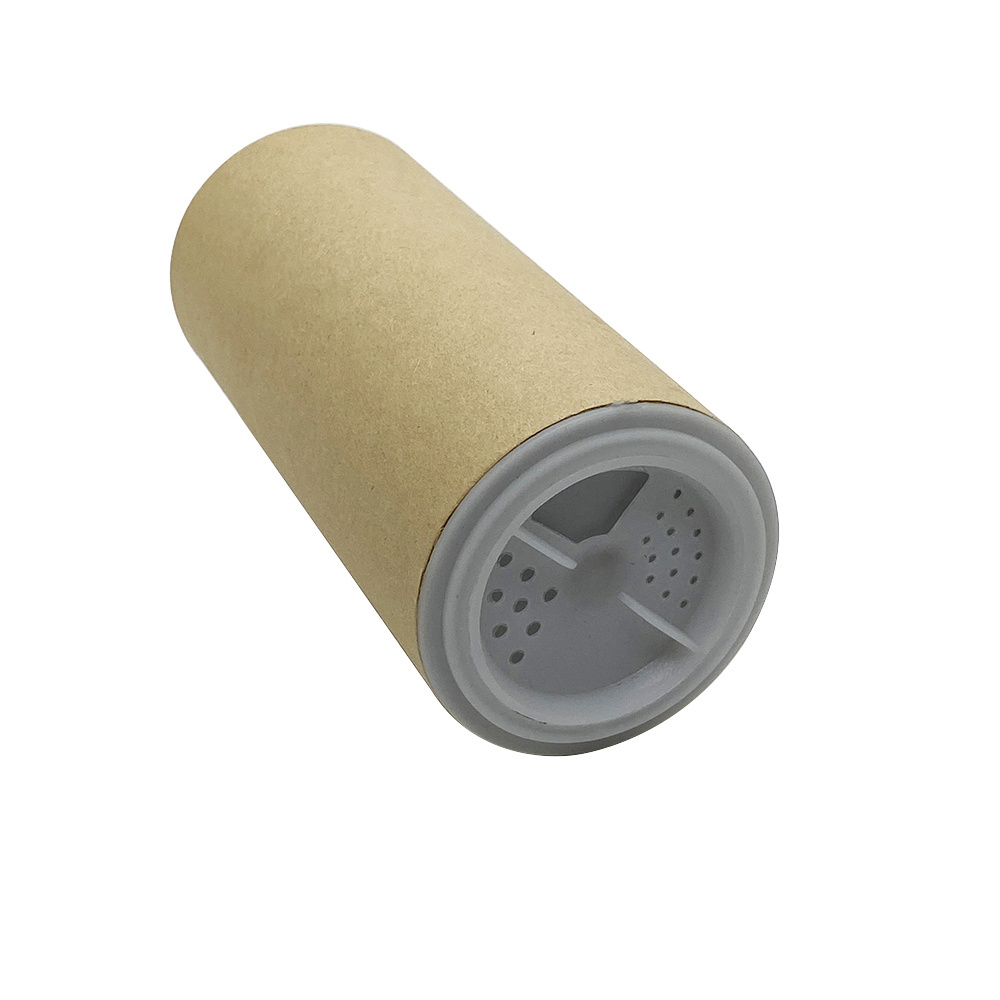 Custom Cylinder Food Grade Shaker Paper Tube Cardboard Salt Shaker Tube with Lid Salt Canister