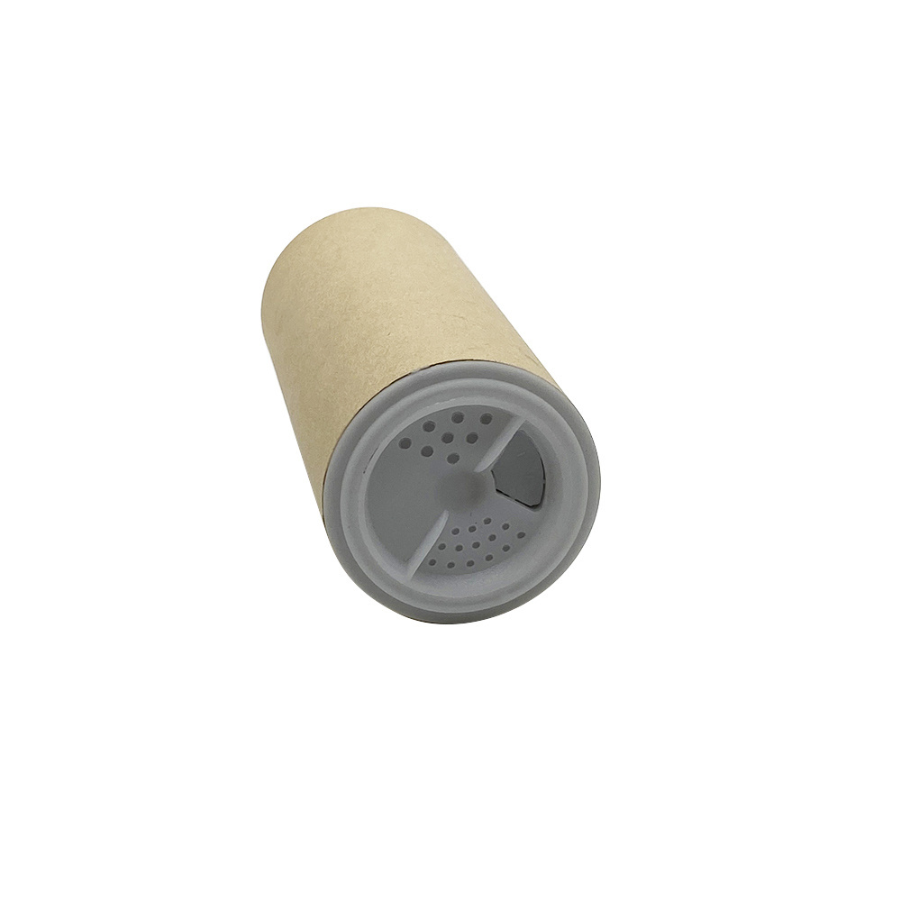 Custom Cylinder Food Grade Shaker Paper Tube Cardboard Salt Shaker Tube with Lid Salt Canister