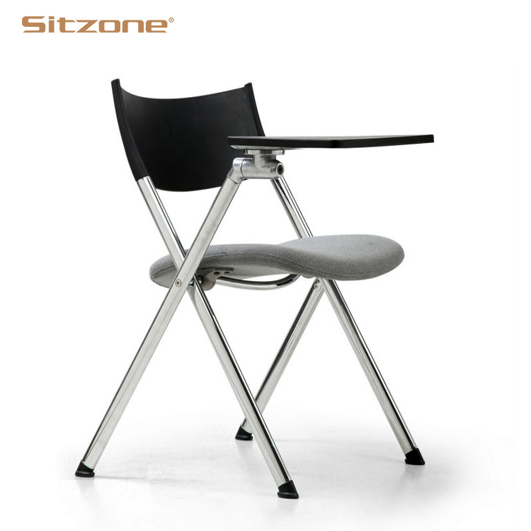 High quality folding student chair with writing desk