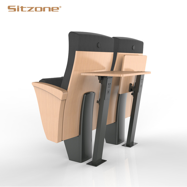 Sitzone Wholesale Cheap High Quality Teaching Auditorium Church Chair Lecture Hall Seat With Cushion