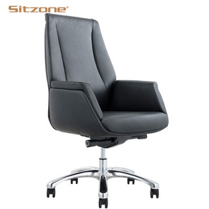 Luxury Modern European CEO Business Executive Director Leather Multifunctional Office Chair With PU Leather