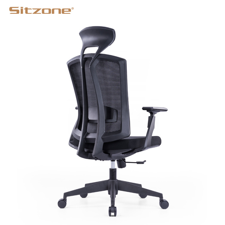 Reclining ergonomic mesh office chair bed with footrest