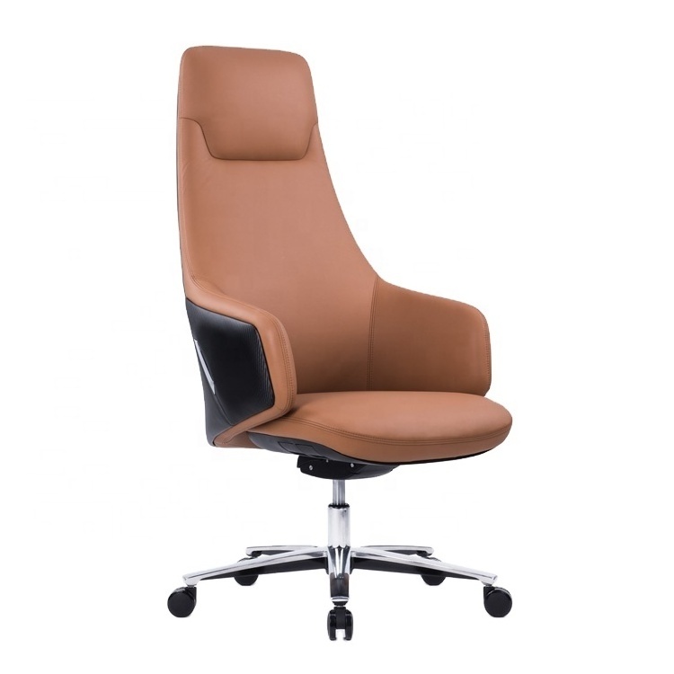 Sitzone high back luxury executive manager office chair genuine leather with multifunctional mechanism leather office chair