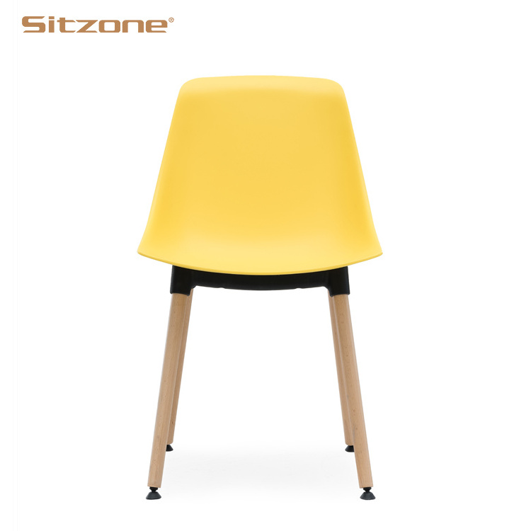 2020 Library Furniture Wood Leg PP Chair