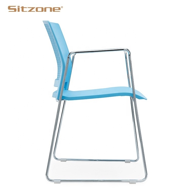 Modern Dining Chairs Colorful Plastic Chair Dinning Side Wooden Kitchen Dining chair