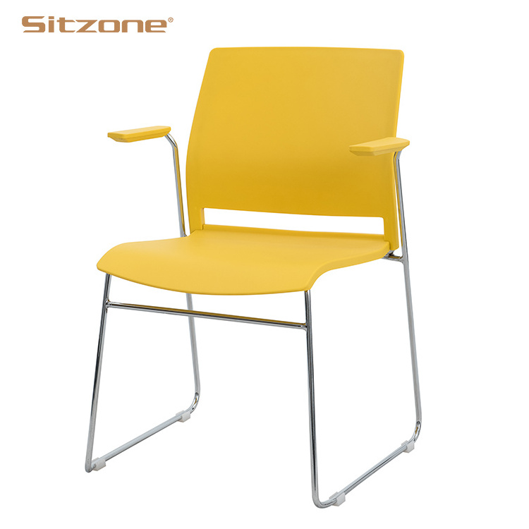 Modern Dining Chairs Colorful Plastic Chair Dinning Side Wooden Kitchen Dining chair