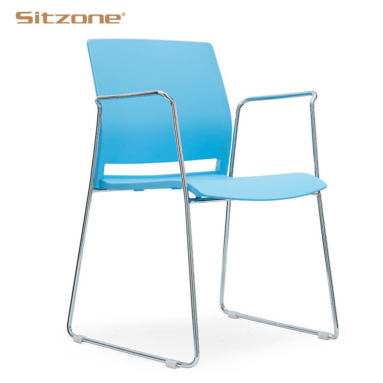 Modern Dining Chairs Colorful Plastic Chair Dinning Side Wooden Kitchen Dining chair