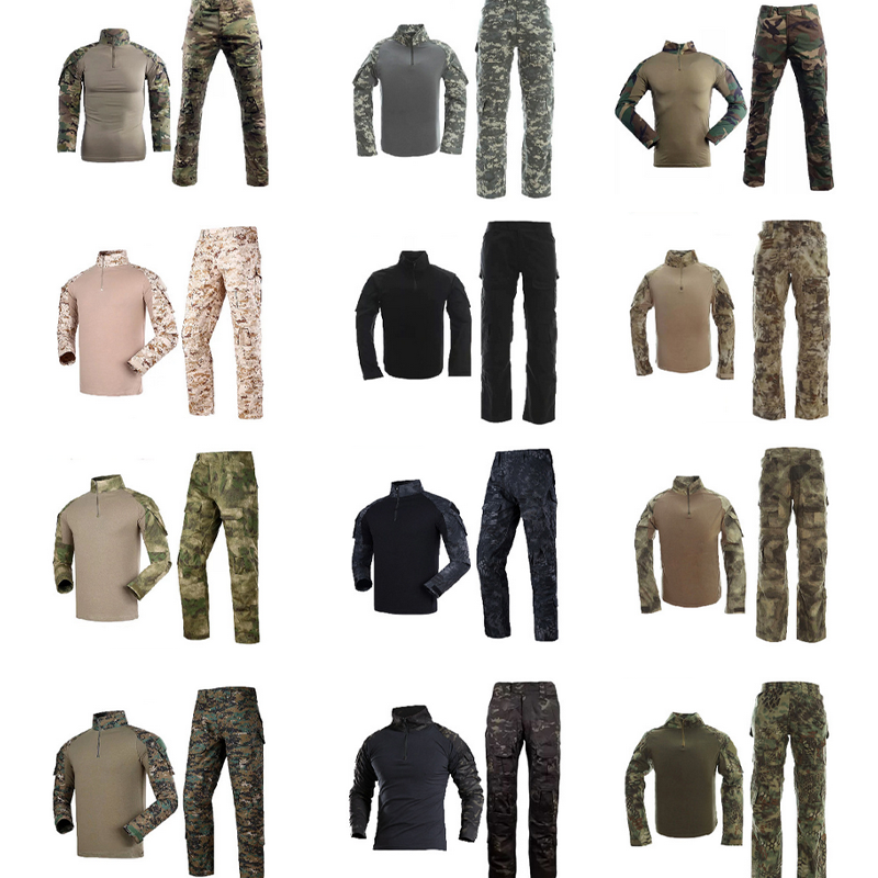 SIVI Tactical G2 Green Frog Suit Camouflage Hunting Suit Men's Long Sleeve Camo Shirt and Pants Israel Combat Camo Uniform