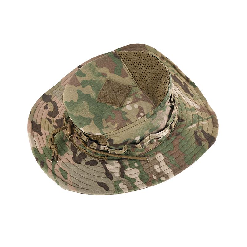 SIVI Unisex Adults Camo Bucket Security Caps Fishing Hiking Camouflage Tactical Safety Boonie Hat