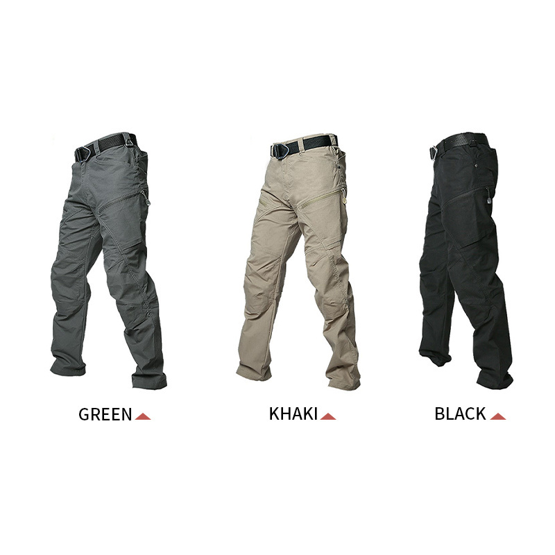 SIVI Outdoor Waterproof Hiking Camo Pants Trousers Men Casual Straight Multi Pocket Tactical Cargo Pants