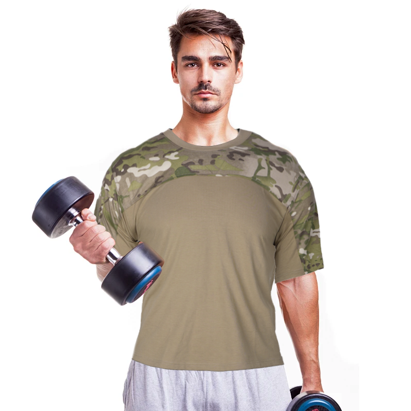 SIVI Breathable Lightweight High Quality Dry-fast Camouflage Tactical Custom Mesh T Shirt