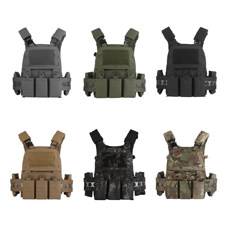 SABADO Custom Quick Release Training Plate Carrier Tactical Vest Durable Cordura Camouflage Vest