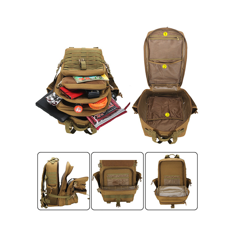 SABADO Custom Logo Outdoor Oxford 45L 3 Day Waterproof Molle Rucksack Gym Mochila Sports Tactical Backpack