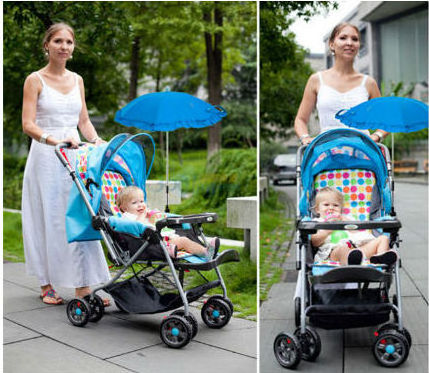 Steel frame baby carriage stroller umbrella, baby bicycle umbrella