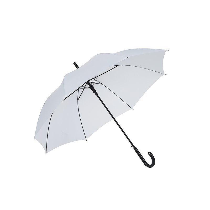 hot sale high quality oem chaste white straight umbrella by China umbrella factory