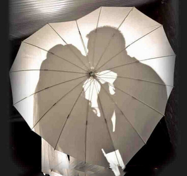 latest umbrella designs sweet and romantic heart shape wedding umbrella