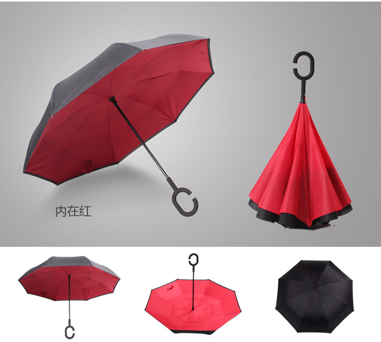 Rainlax Inverted Umbrella Double Layer Windproof UV Protection Sun&Rain Car Reverse folding Umbrellas