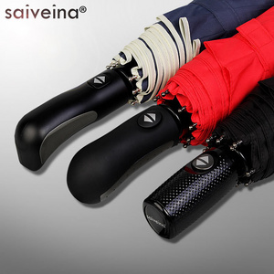 saiveina auto open close umbrella 10 rib enhanced one hand control automatic travel umbrella  canopy